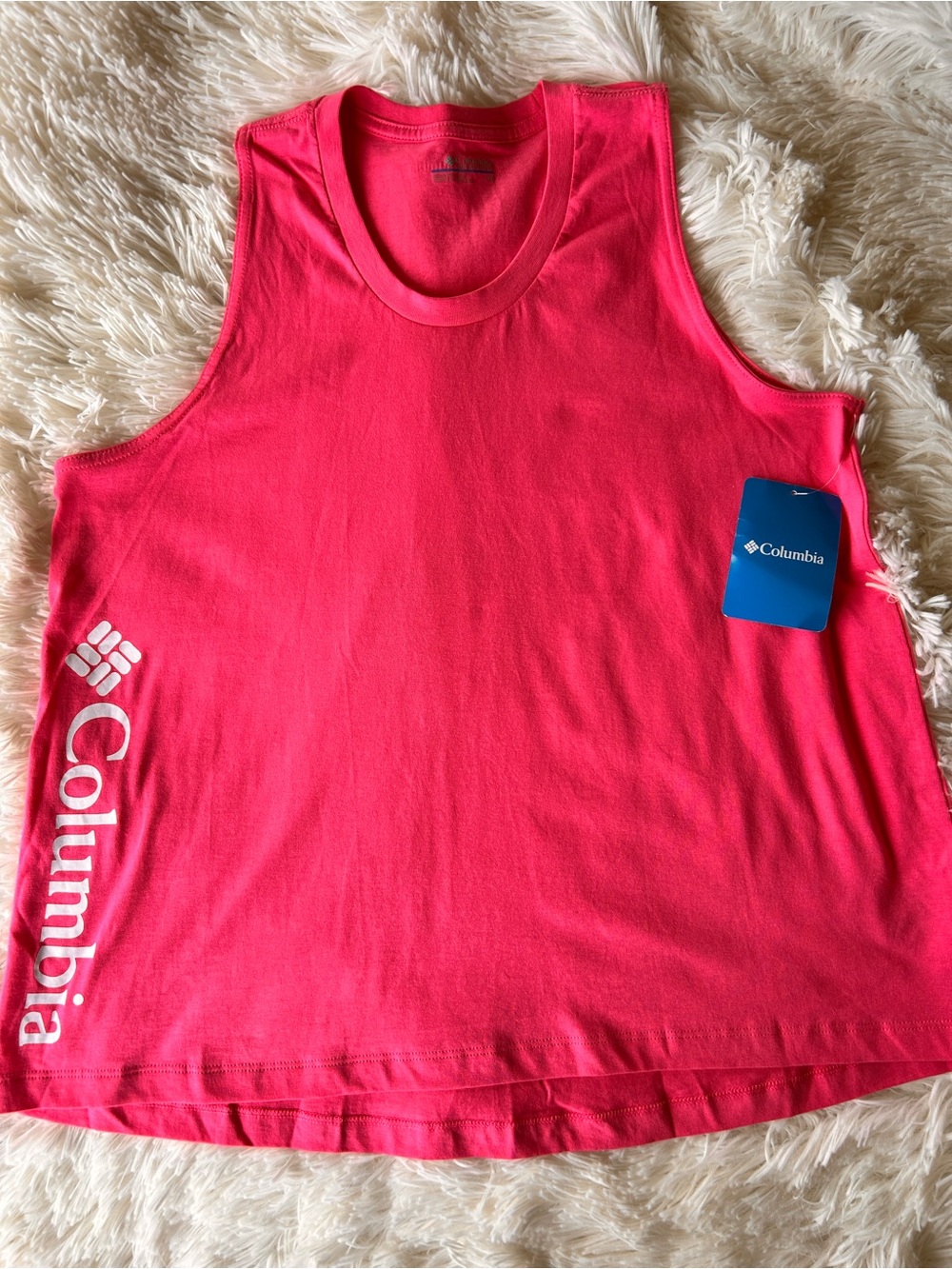 Columbia Women's Hot Pink Sleeveless Tank NWT - Size Large